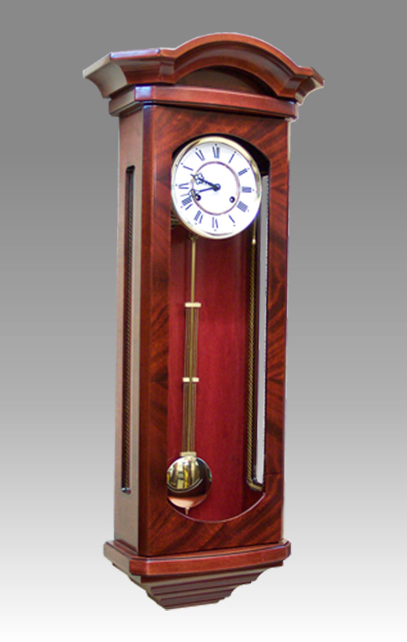 Regulator-Vienna- clock Art.428/5 mahogany - Westminster melody on rod gong